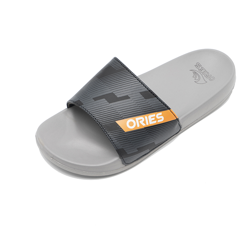 AH-22E011 Slippers Unisex OEM Custom Black Slides Footwear Sandal PVC Slippers Unisex Slippers Logo