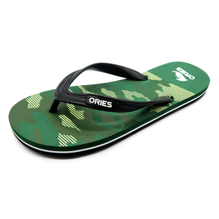 AH-9E086 Promotional Anti-skid Camouflage Hot Sale EVA Beach Slippers