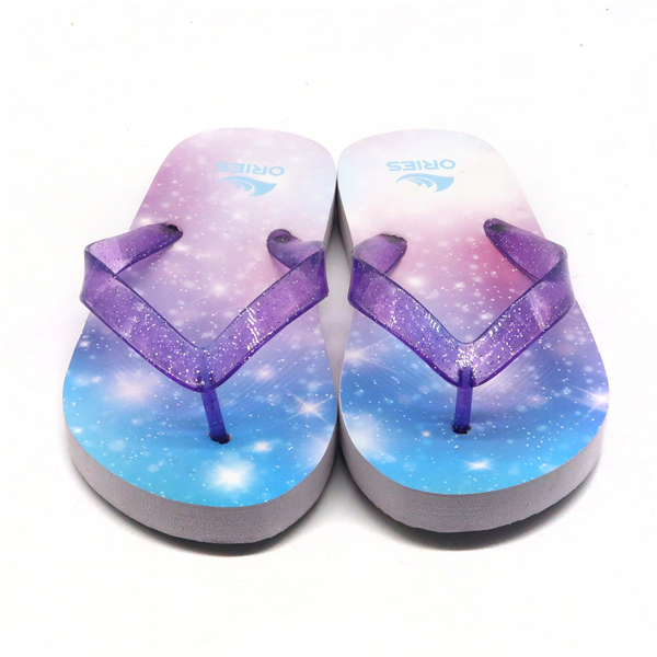 Ories AH-8P064 Colorful Cute Imprinted Customized Kids Beach Slippers