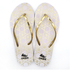 AH-9P051 Durable Grid Sole Printing PE Beach Slippers for Women