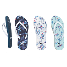 AH-22P004 Wholesale PVC Outdoor Cheap Flip Flops Printed Flamingo Flip Flops for Women 