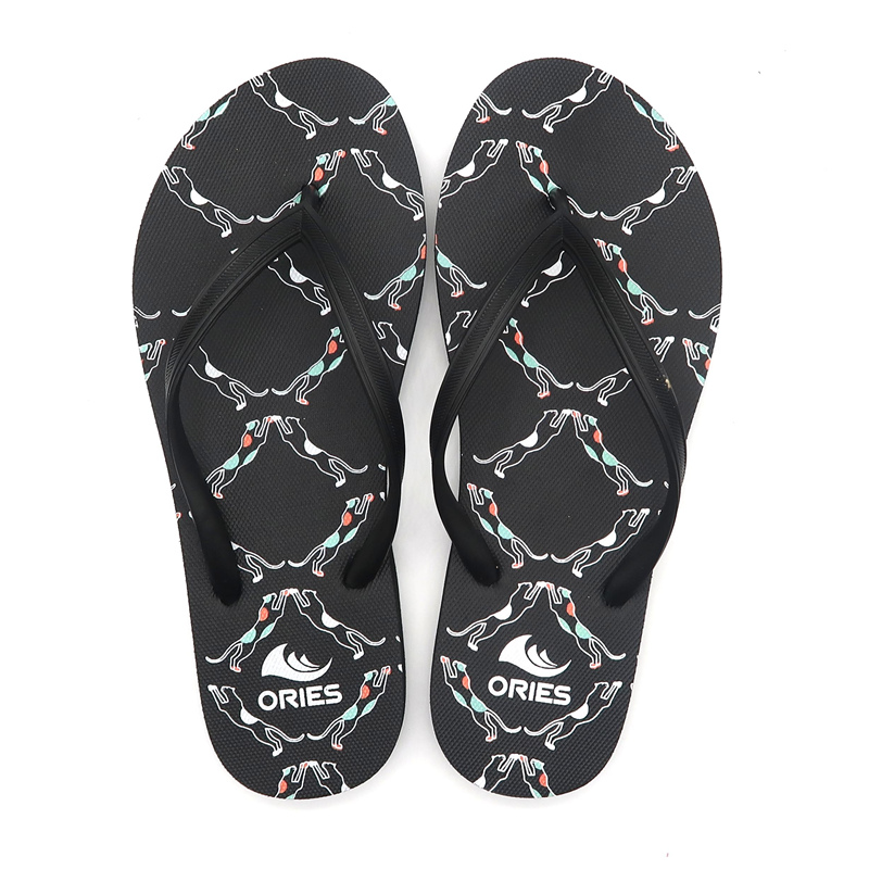 AH-9P085 Grid Printing Summer Durable Flip Flops for Women