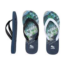AH-22P013 3D Printing Men Flip Flops Summer Slipper Beach Custom Flip Flops