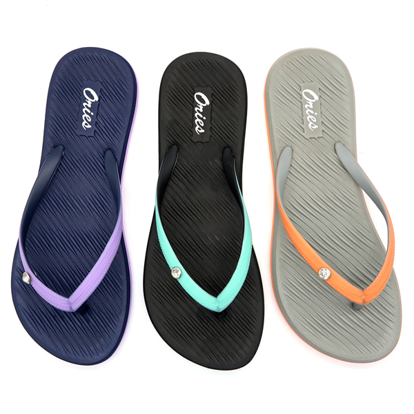 Simple Charming Style with Diamond on PVC Upper Women EVA Flip-Flops AH-8E022 -Ories